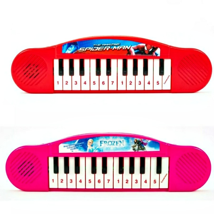 MINI ELECTRONIC PIANO KEYBOARD MUSIC SPIDERMAN FROZEN KIDS TOY PLAY SET |  Shopee Malaysia