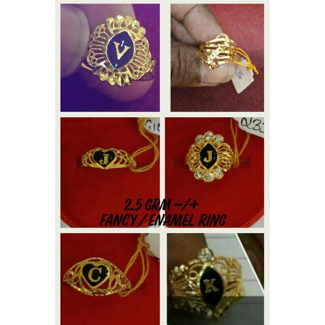 916 Gold Ring 2 5grm Shopee Malaysia