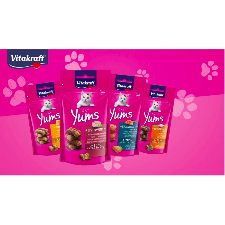 Vitakraft Yums Cat Treats 40gm (5 Flavors) Shopee Malaysia