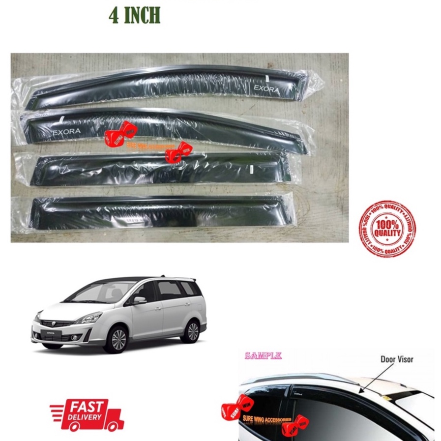 Proton Exora Door Visor Move 4 Inch 