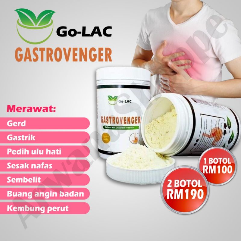 Golac Gastrovenger Original Perisai Perut Penawar Gastrik Ubat Gastric Susu Gastrolac Buang Angin Shopee Malaysia