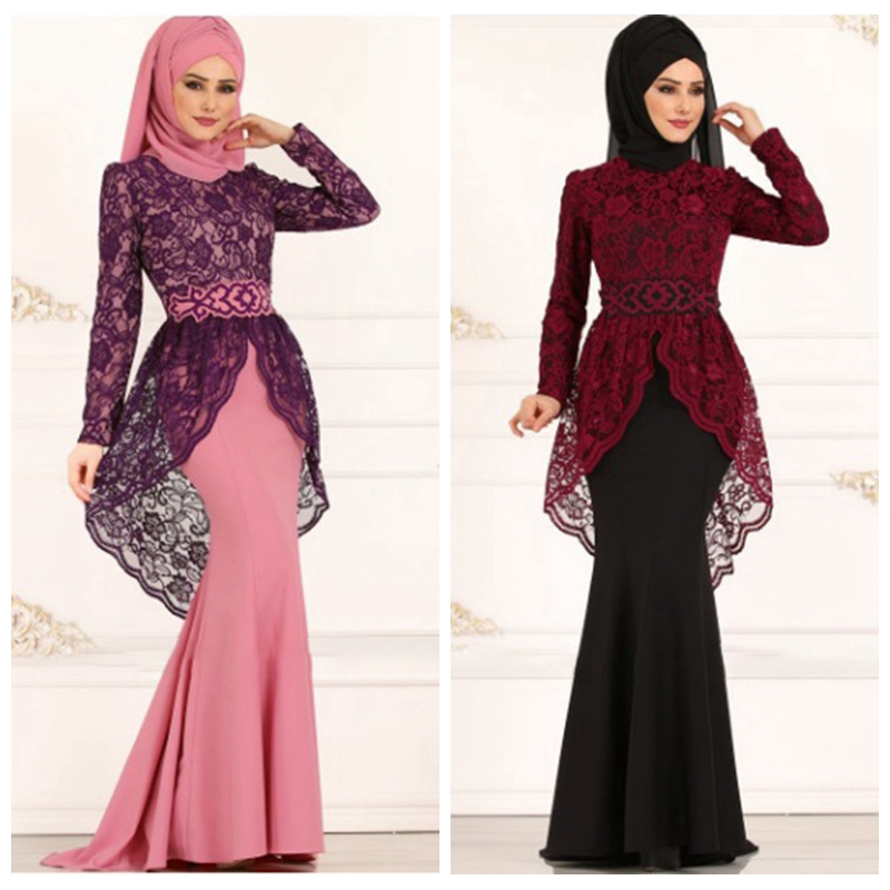  FISHTAIL  BAJU  KURUNG BLOUSE  LACE LONG DRESS MODEN PLUS 