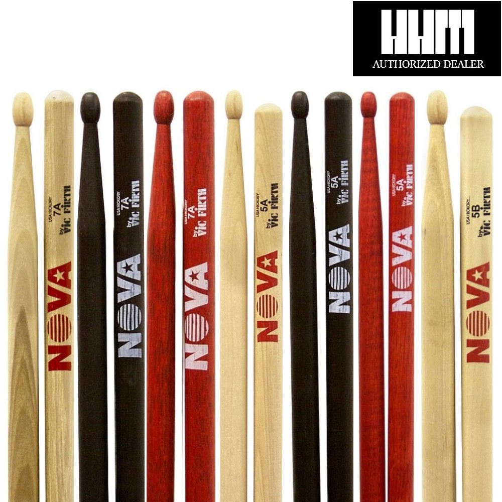 Vic Firth Nova 7A Drumsticks, Nylon Tip