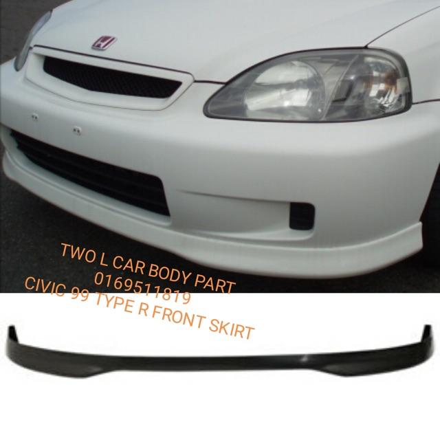 Honda Civic Ek 99 Type R Front And Rear Skirt Pu Material Shopee Malaysia
