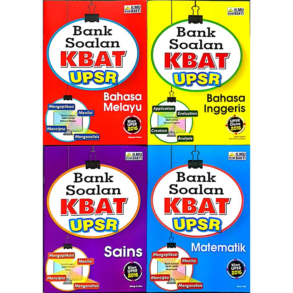 Bank Soalan Kbat Upsr Pib Offer Item 4 Books 1 Set Shopee Malaysia