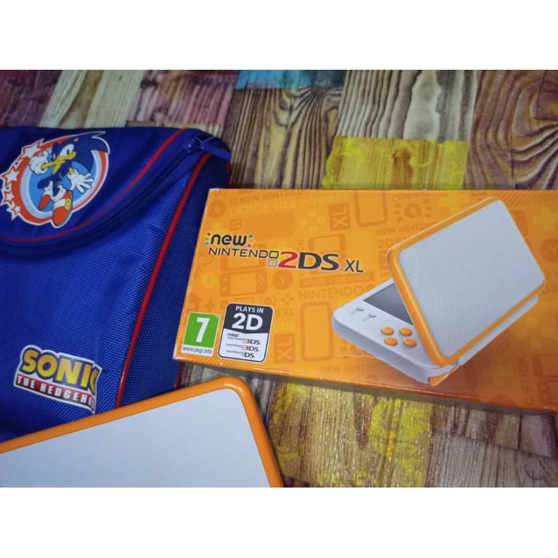 Nintendo 2ds White 2ds Xl Orange White Handheld System With Good Condition Pre Owned Shopee Malaysia