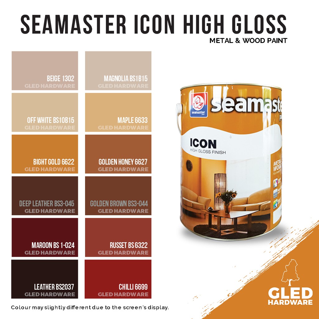 Metal Wood Paint Seamaster  Icon High Gloss Finish 1L 