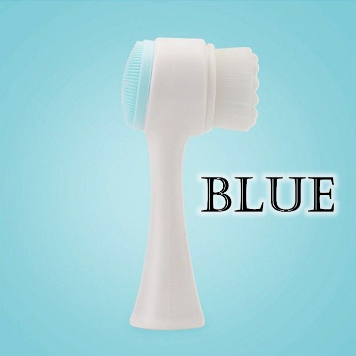 [Local Seller] EXTRA GIFT 3D Double Sides Facial Cleanser Brush Silicone Brushes Deep 