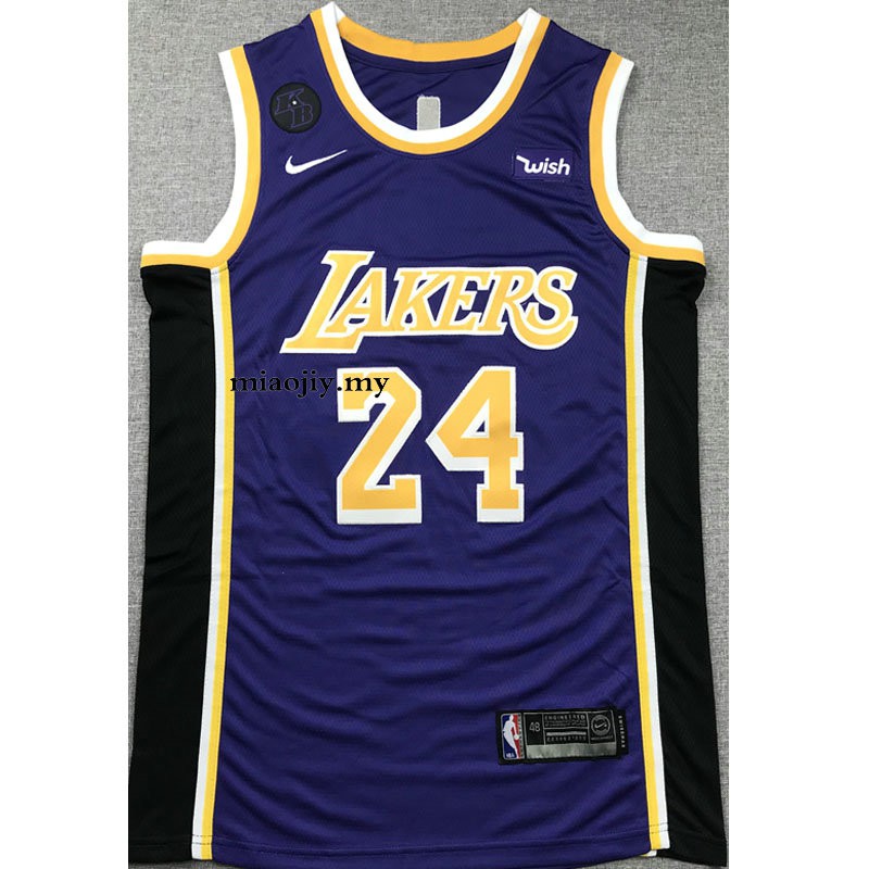 purple black lakers jersey