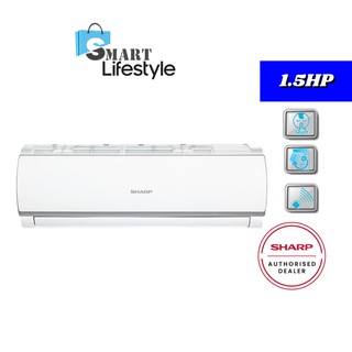 Sharp J Tech Inverter 1 5hp Air Conditioner Ah X12ved2 Ahx12ved2 Shopee Malaysia