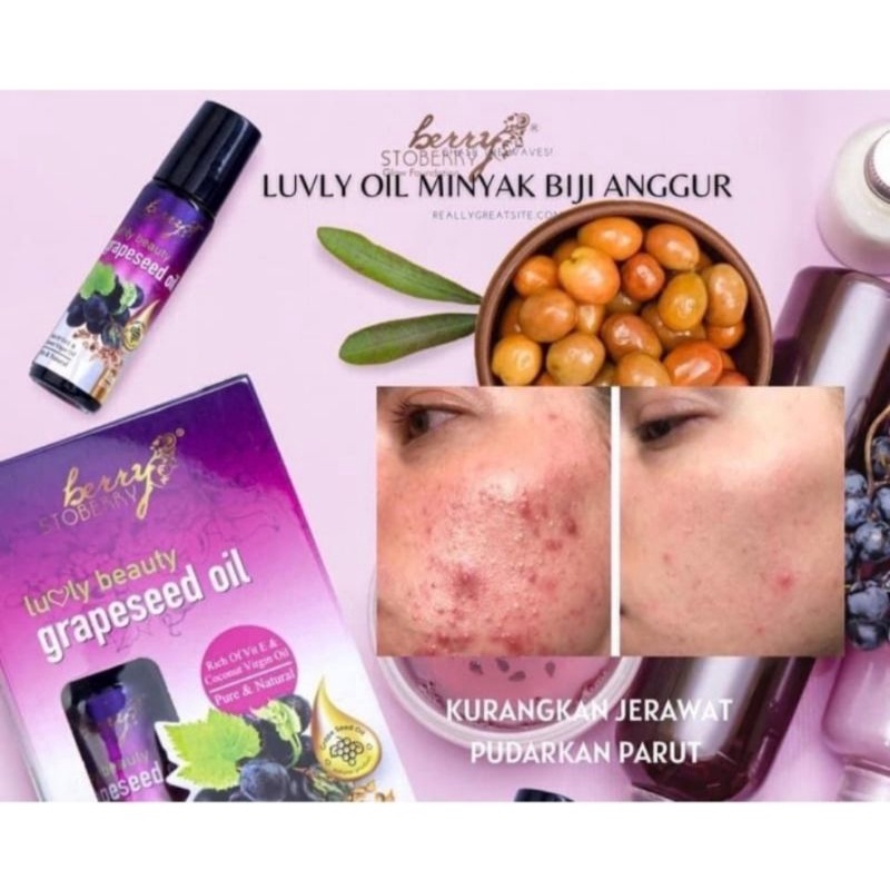 GRAPESEED OIL SESUAI UNTUK SEMUA JENIS KULIT ( ORIGINAL HQ ) Shopee