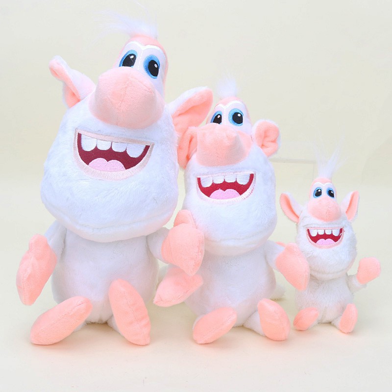 HYC Humey Booba Buba Cartoon White Pig Cooper Soft Plush Doll Russian Cartoon Stuffed Dolls Toy for Children Kids 25/30cm