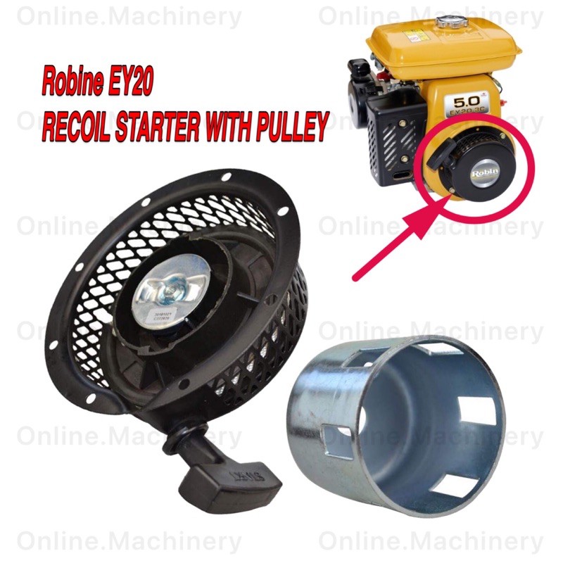 JRL Pull Start Parts For Robin EY20 Generator Engine Motor Alloy Starter Assembly 