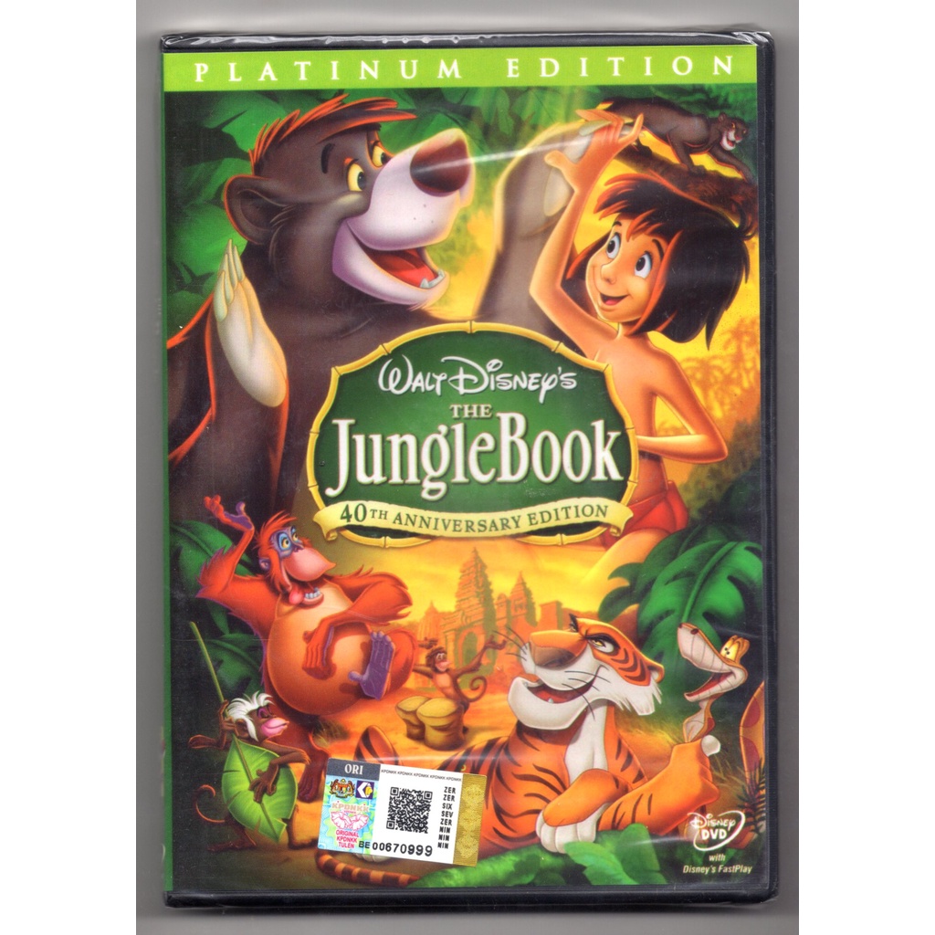 THE JUNGLE BOOK : 40th ANNIVERSARY EDITION (CARTOON DVD ORIGINAL ...