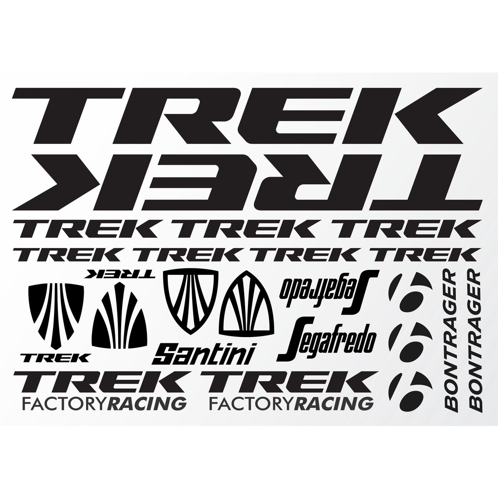 TREK Cycling sticker 23 pcs vinyl cut out frame logo bicycle sticker trek road bike mountainbike stiker basikal