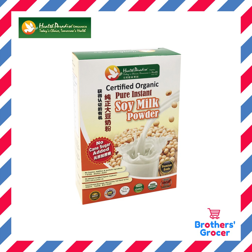Health Paradise Organic Instant Soy Milk Powder 500g (HALAL) Shopee