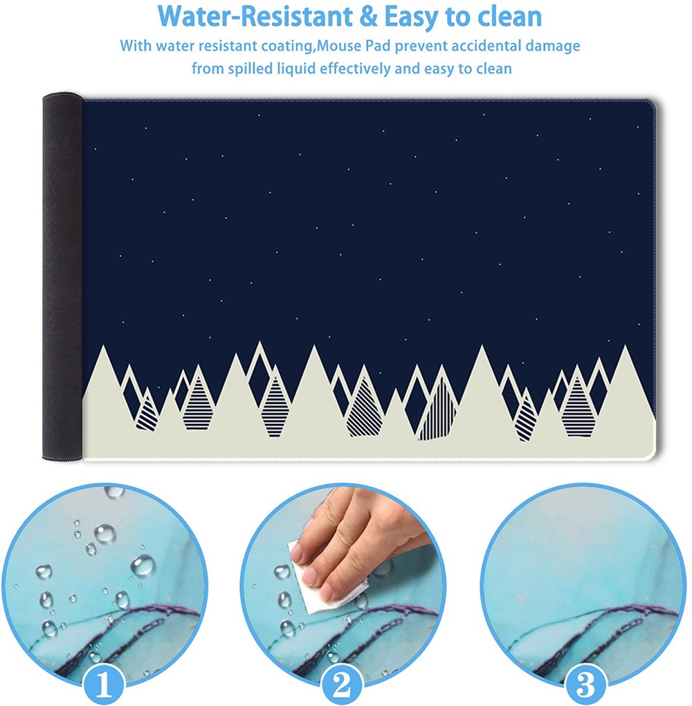 Deep sea blue Mouse Pad night view Extended Mousepad Large Gaming Mouse