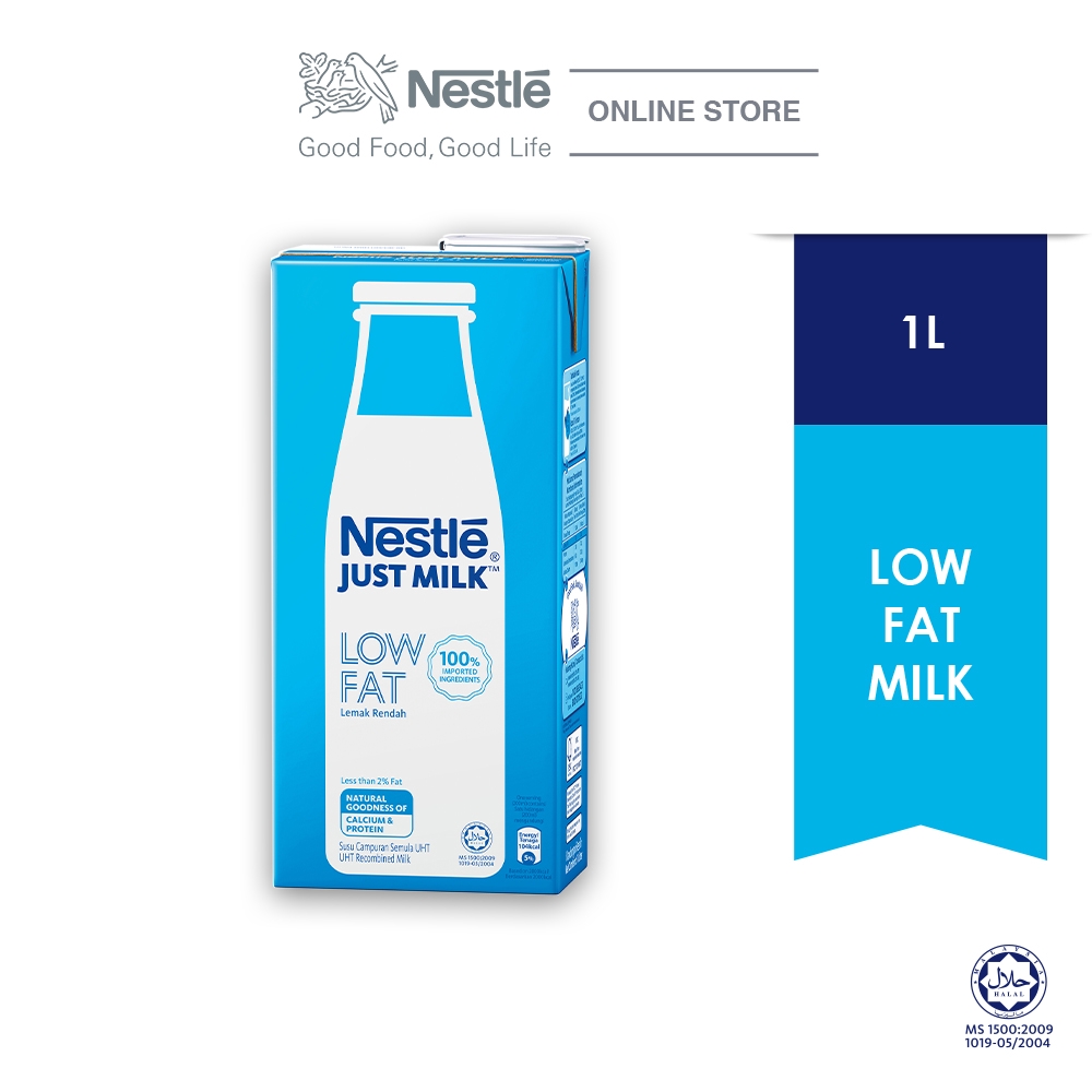 Nestle Just Milk Low Fat Milk (1000ml) | Shopee Malaysia