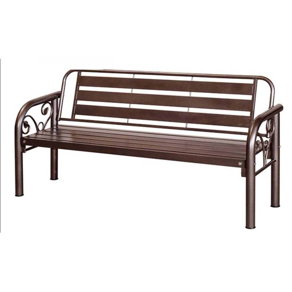 5 Feet Strong Metal Bench Chair House Garden Office Outdoor Sturdy