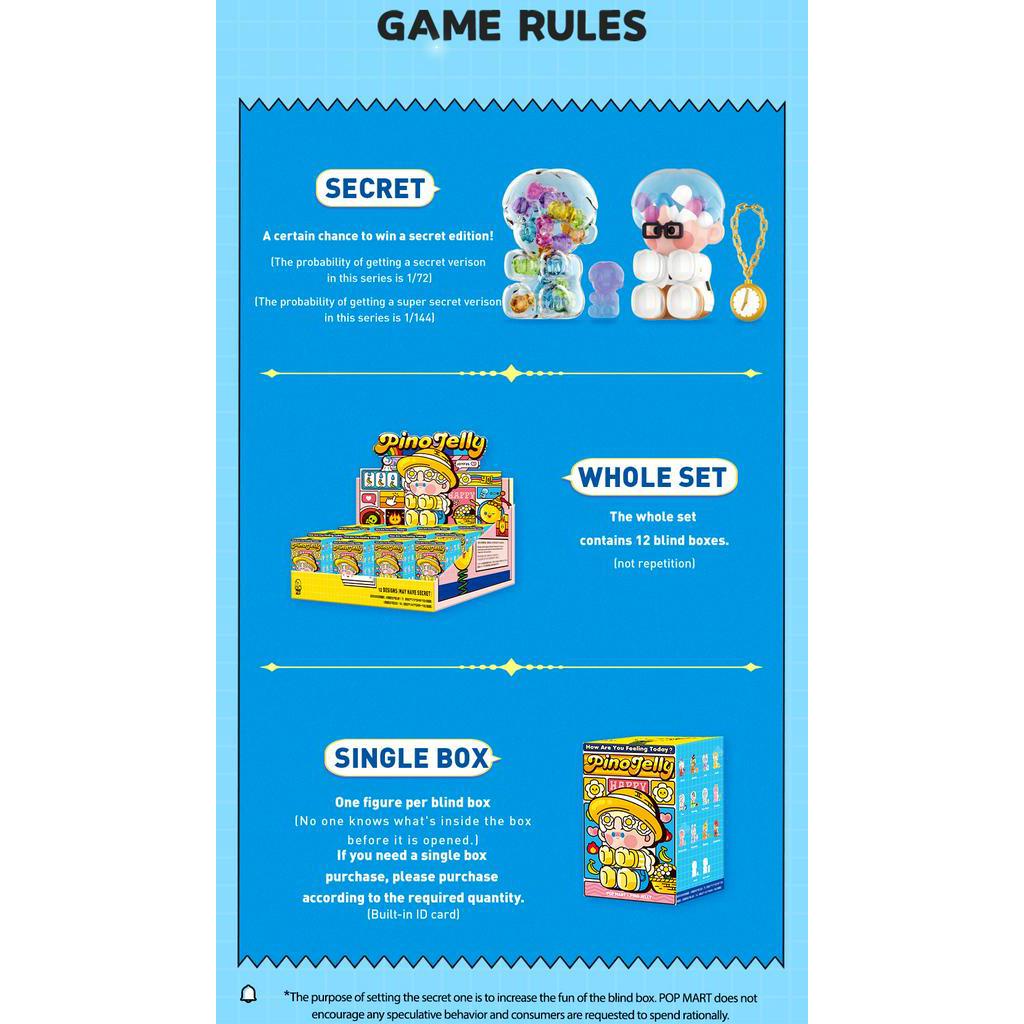 Quality Must POP MART PINO JELLY How Are You Feeling Today？Series Blind Box Action Toys Figure Multi - Image 3