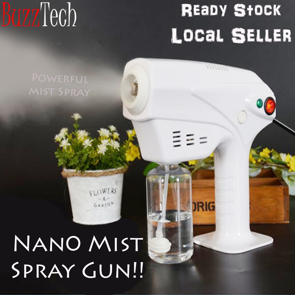 Buzztech Mist Spray Gun Hand Sanitizer Nano Super Spray Mist Gun Nano