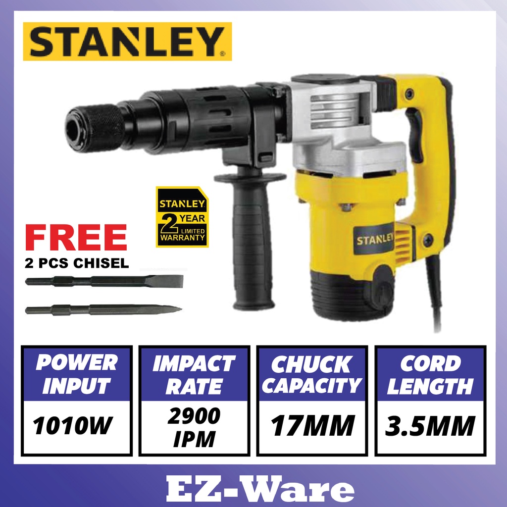 STANLEY STHM5KHV 1010W 17MM HEX CHIPPING HAMMER Shopee Malaysia