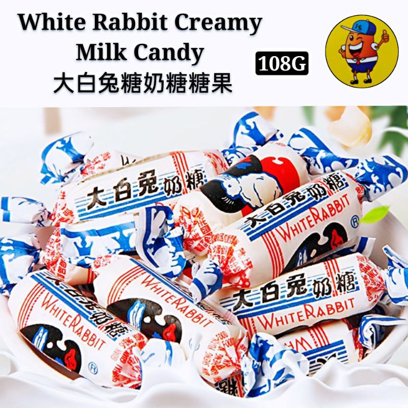 White Rabbit Creamy Milk Candy 108g Gula Arnab 大白兔糖奶糖糖果 | Shopee Malaysia