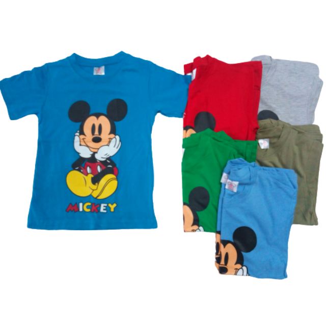 Tshirt Mickey Mouse Saiz 1 10 Tahun Baju  Budak Lelaki Boy 