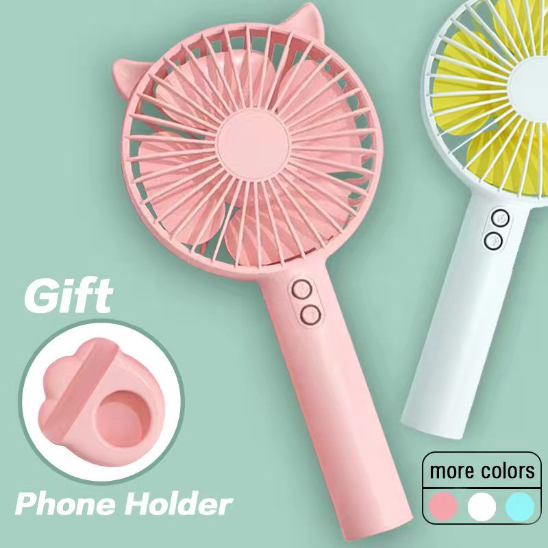 New Rechargeable Portable Handy Mini Fan Strong Wind Kipas Pegang USB Charge Kids Fan Kipas Tangan手拿风扇