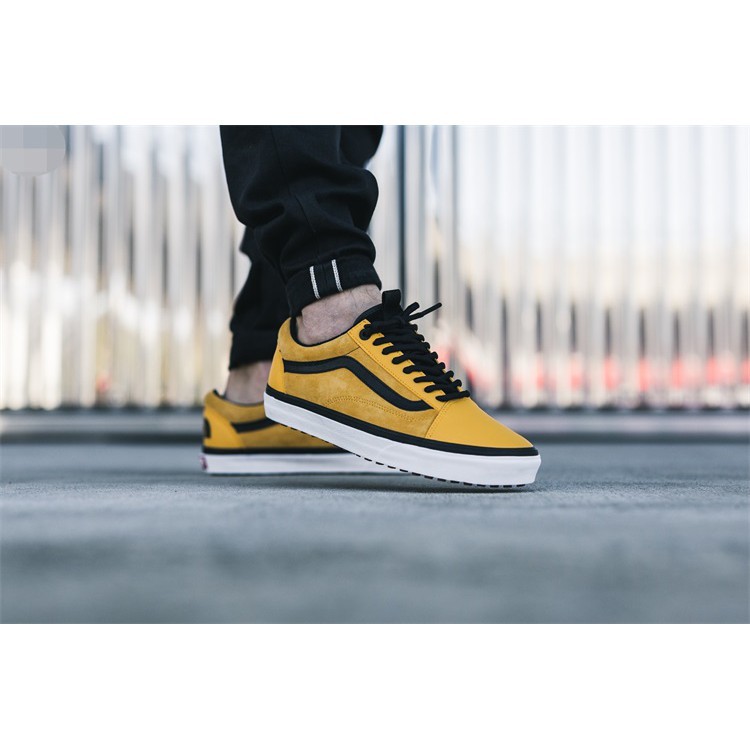 vans x the north face mte old skool shoes yellow