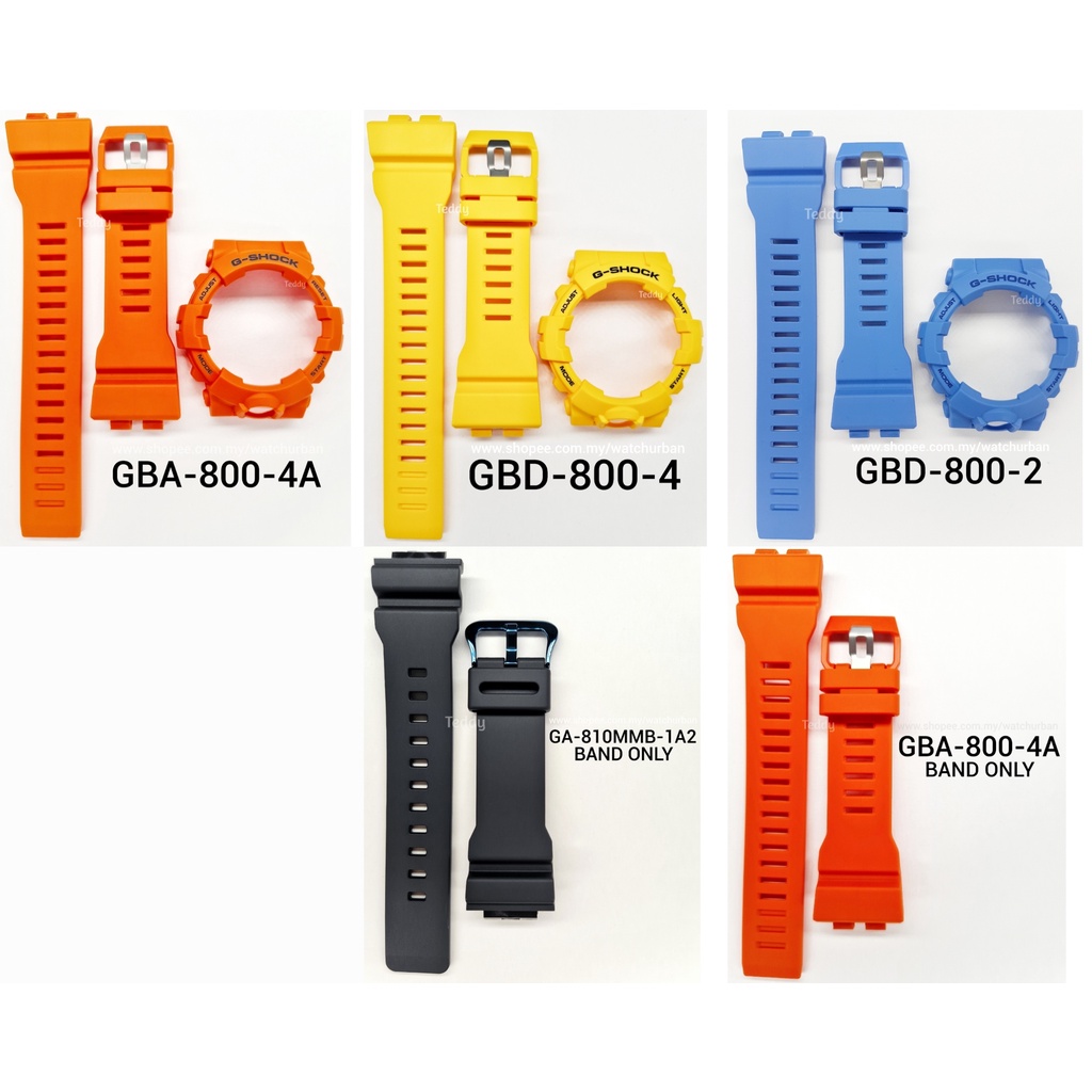 CASIO GSHOCK BAND AND BEZEL GBA800 GBD800 100 ORIGINAL GBA800 GBD