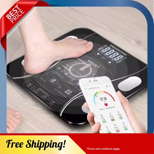 BEST SELLER Ready Stock 80 in 1 Smart Body Fat Analyser Weighing Device Digital Scale Android