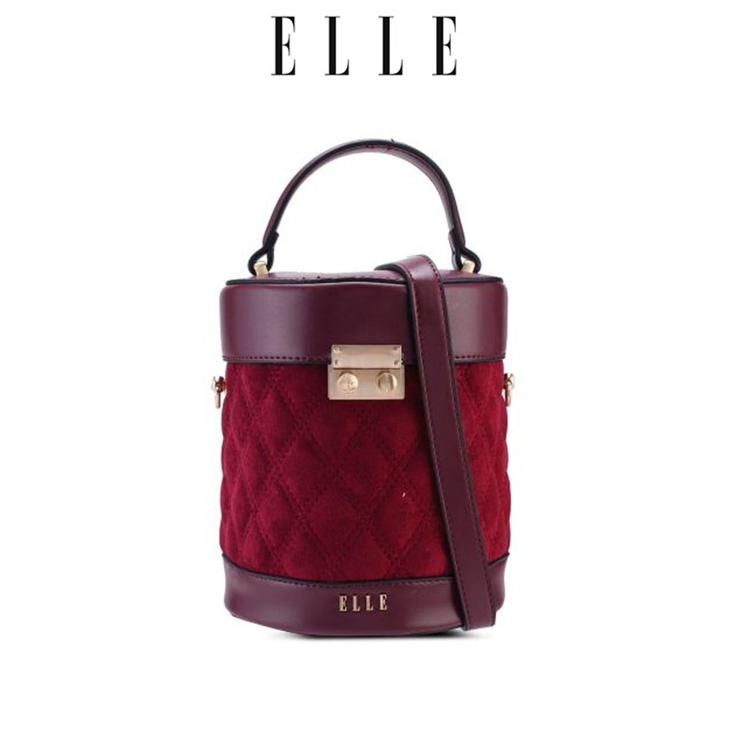 maroon handbag