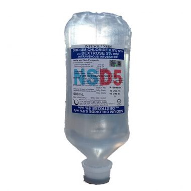 Infusol Normal Saline Ns Or Nsd5 500ml Sodium Chloride 0 9 W V And Dextrose 5 W V Shopee Malaysia