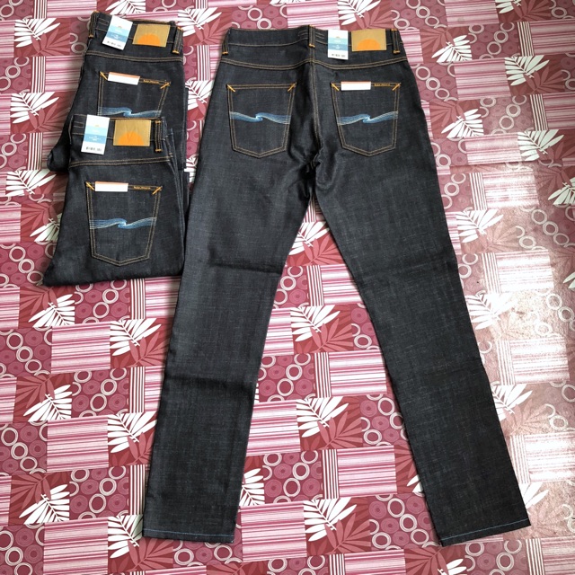 nudie lean dean aquamarine