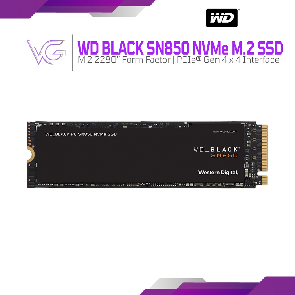 WD Black SN850/SN850X 500GB 1TB 2TB M.2 2280 PCIe NVMe Gen4 SSD (With ...