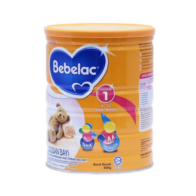 Bebelac Infant Baby Step 1 800g 0 12bulan Shopee Malaysia
