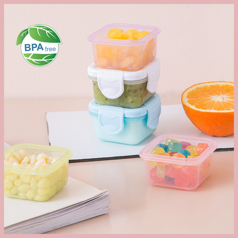 Baby Plastic Food Containers Mini Weaning Freezing Pots Boxes Freezer