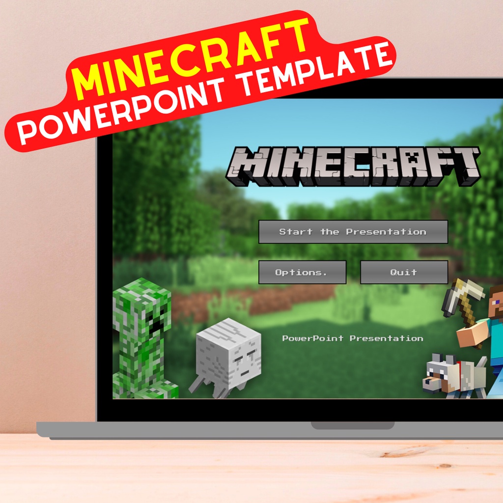 Minecraft Inspired Powerpoint Template ( Premium ) Shopee Malaysia