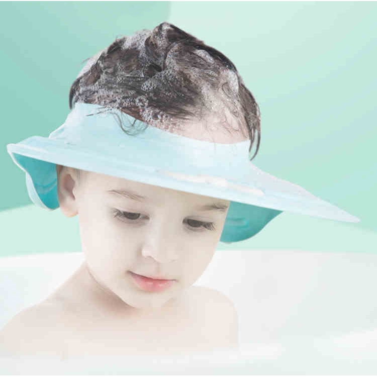 Baby Kids Shower Cap Bath Shower Hat Bath Visor Wash Hair Shield