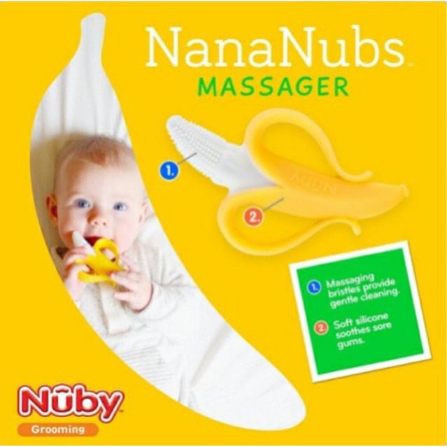 nuby banana teething toothbrush