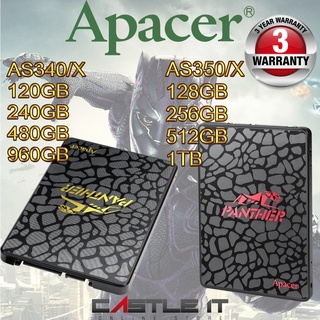APACER SSD SATA PANTHER AS340 AS340X AS350 AS350X 120GB 240GB 480GB 512GB 960GB 1TB AP120GAS340G AP240GAS340G