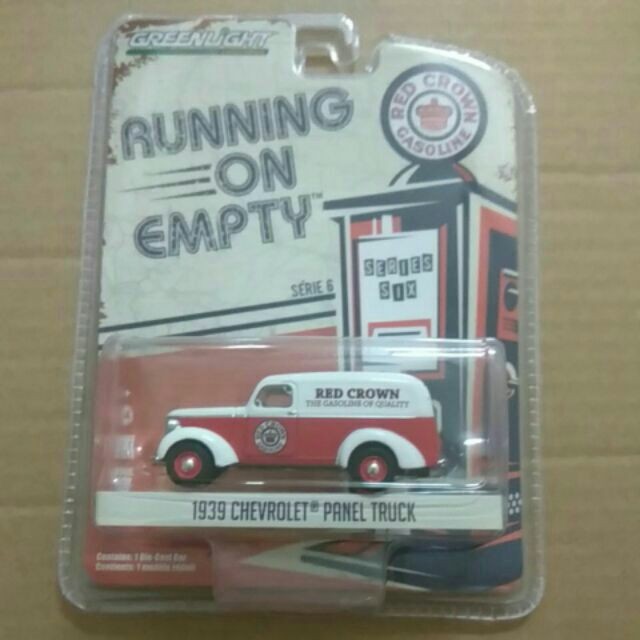 Greenlight Collectible 1939 Running On Empty Red Crown Chevrolet Panel Truck 