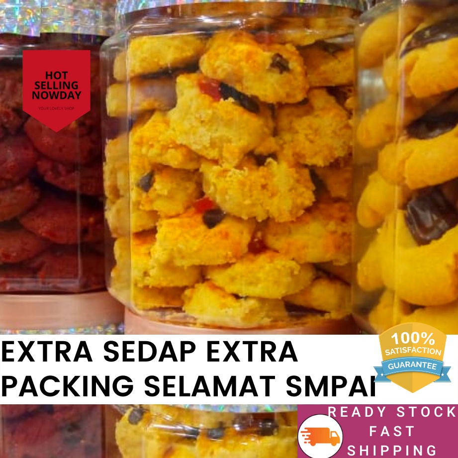 [ BISKUT RAYA SEDAP MABELES ] Cookies Almond London Snow Nestum Cookie 2022 Biskut Raya Kuih Raya Homemade Murah Borong