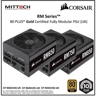 Corsair Rm Series 850 750 650 Watts 80 Gold Certified Full Modular Psu Rm850 Rm750 Rm650 Shopee Malaysia