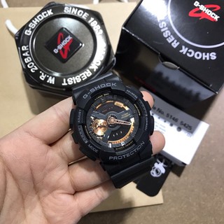 g shock ga 110 black rose gold