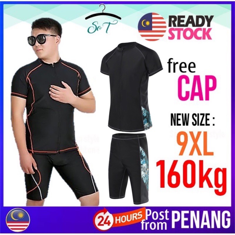  77 PENANG READY STOCK Plus Size Men Swimming Suit Men 