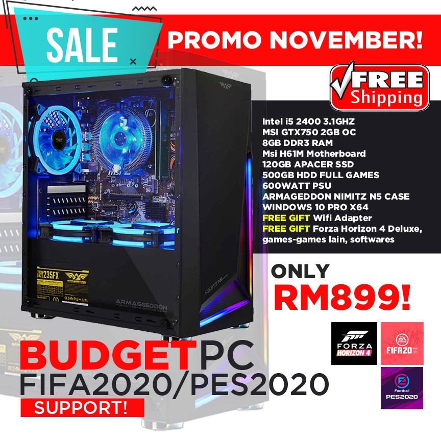 Budget pc gaming murah