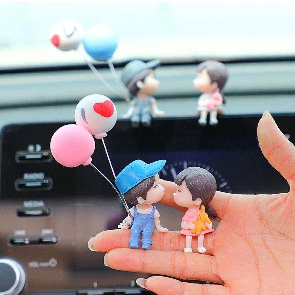 Multi Must DYRUIDOJ Auto Parts Car Decoration Men Women Balloon Ornament Cartoon Couples Accessories Cute Creative Ce... - Image 3