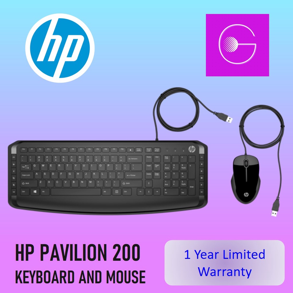 HP KEYBOARD & MOUSE COMBO PAVILION 200 (CAPRI) Shopee Malaysia